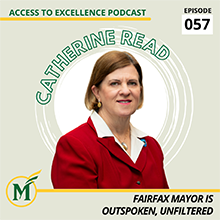 Catherine Read is the first woman and first Mason alum to be mayor of Fairfax City, Va.
