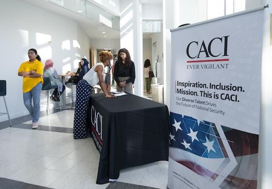 CACI booth in Nguyen Building